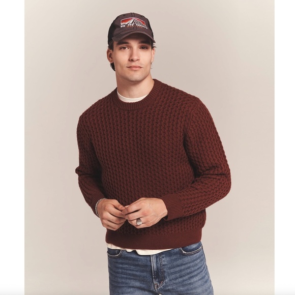 NAADAM Cashmino Honeycomb Crewneck Sweater - Picture 1 of 5